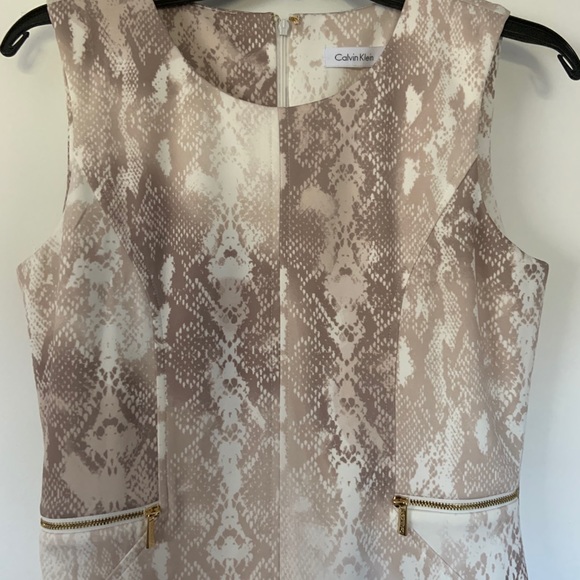 Calvin Klein Dresses & Skirts - Calvin Snakeskin print bodycon dress